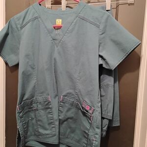 Women's Teal Scrub Top